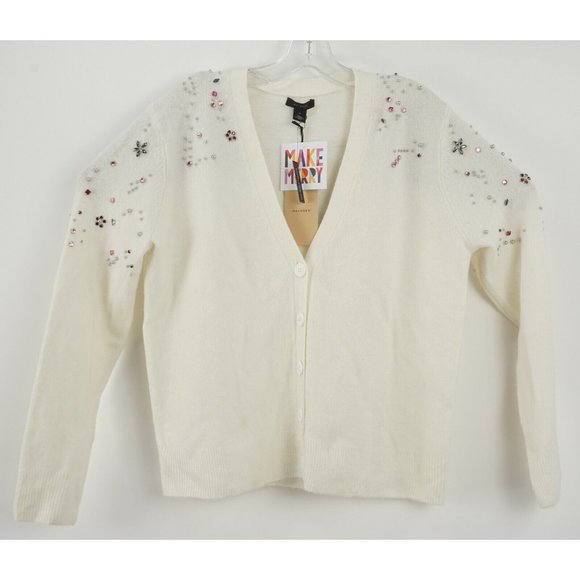 Embellished Cardigan Sweater 